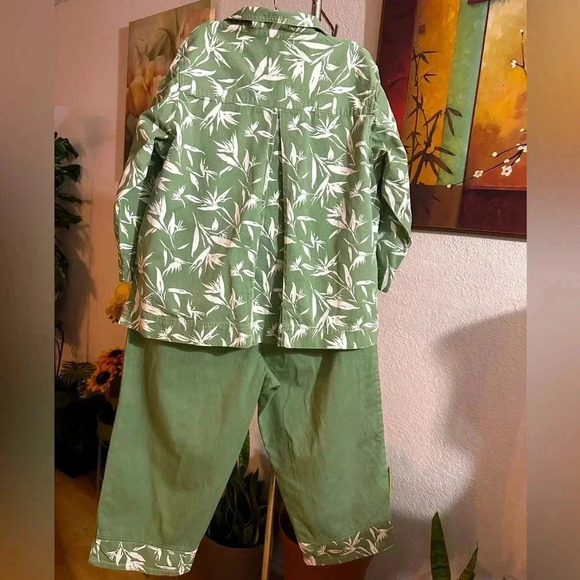 Orvis white green pants suits size 16 - Picture 3 of 11